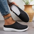 thumbnail image 5 of Slip On Shoes Women,Backless Sneakers for Women,Backless Sneakers,Women Mules Shoes Slip On,Mule Slippers for Women,Womens Backless Sneakers Mesh Slip-on Mule Shoes Breathable Slippers,Black,7, 5 of 5