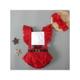 thumbnail image 3 of goowrom Bébé Filles Noël Romper, Manches Volantes, Couvre-Chefs Arc, 3 of 10