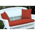 thumbnail image 1 of Jeco FS018-CL Loveseat Cushion with Pillows, Brick Red, 1 of 1