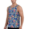 thumbnail image 2 of Gaeub Cute Popcorn Men's Athletic Tank Top, Workout Sleeveless Shirts, Running Tank Tops for Gym, Running, Training - Large, 2 of 9