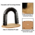 thumbnail image 3 of PETMAKER Cat Self-Groomer - Bristle Ring Brush Cat Arch with Carpeted Base, 3 of 7