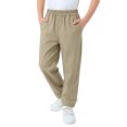 thumbnail image 2 of Falkdiz Boys Pants Straight Leg Outdoor Pockets Winter Stylish Relaxed fit Sport Elastic Waist Trousers for Boys, Khaki, Size: 5-6 Years, 2 of 6