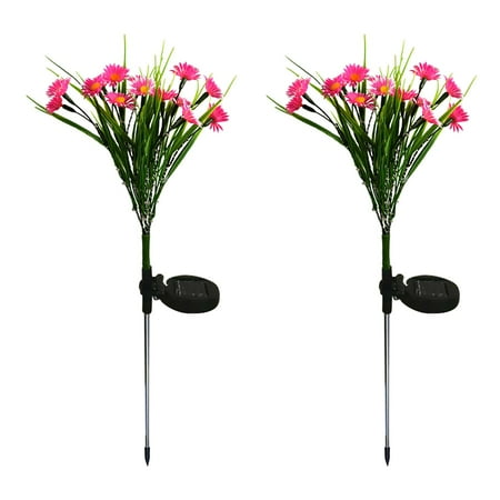 

Toteaglile Outdoor Solar Simulation Wild Flower Waterproof Garden Lawn Ground Plug Light