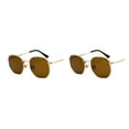 thumbnail image 3 of relayinert Fashionable Polarized Lens Small Square For Trendy Style Materials gold tea flake C5 2Set, 3 of 6