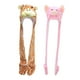 thumbnail image 1 of 2x Lindo Animal Felpa Personaje Sombrero Guantes Bufanda Accesorios de Fotos para Mujeres Niñas Cerdo Jirafa Yuyangstore Sombrero de novedad, 1 of 8