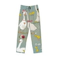 thumbnail image 4 of Goofa Cute Farm Birds Printed Soft Pajama Pants for Men, Wide Leg Comfy Casual Lounge Yoga Pants-XX-Large, 4 of 9