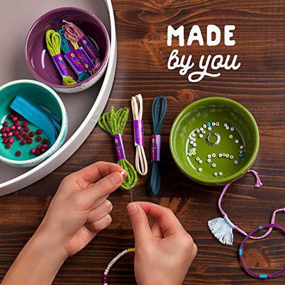 Craft-tastic – Bracelet Box – Jewelry Making Craft Kit Includes 9 DIY Bracelets – Jewel Tones Edition