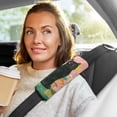 thumbnail image 6 of 2-Pack Seat Belt Covers with Flannel Seatbelt Shoulder Strap Case Adjustable Straps Soft Padding for Car Black Cat and Goldfish Bowl Small, 6 of 8
