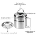 thumbnail image 3 of Utensilios de cocina del agua de la ebullición del de la ejecución del pequeño que al aire libre con la tapa y la manija Macarena Pote plegable para acampar, 3 of 8