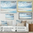 thumbnail image 4 of Designart "Minimalist Scenery Along The Coastal Beach" Coastal Ocean Wall Art Living Room, 4 of 7