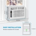 thumbnail image 4 of Eastvita 6000 BTU Window Air Conditioner - WiFi - Enabled/Energy - Saving with Remote/App Control//Timer Function/Easy Install Kit, 4 of 5