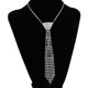 thumbnail image 2 of Collar gargantilla con pedrería para mujer, estilo corbata, joyería de moda para bodas y fiestas Estilo B, 2 of 9