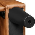 thumbnail image 5 of Yaheetech Faux Leather Barrel Chair with Curved Armrest and Removable Seat Cushion, Brown, 5 of 7