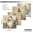 thumbnail image 2 of Hieng Vintage Christmas Pictures Wall Decor Prints,Retro Christmas Tree Wall Art Decorations for Home Kitchen Bedroom Bathroom Living Room Office,Santa Claus Xmas Decor Prints Unframed, 2 of 6