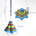 thumbnail image 4 of Ounissouiy Falling Star Ornamento Colgante Montado Wind Chimes Decoración Colgante Alta Fácil de instalar Falling Star Juguete para el Kits de decoración para fiestas Azul Ounissouiy HA027576-02, 4 of 6
