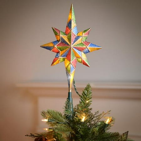 kurt adler 11 inch pre lit 10 light mosaic bethlehem star kurt adler 11 inch pre lit 10 light mosaic bethlehem star