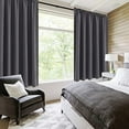 thumbnail image 2 of DWCN Blackout Curtains for Bedroom – Rod Pocket Thermal Insulated Noise Reducing Noise Reducing Drapes for Living Room, W 60 x L 63 Inch, 2 Panels, Dark Grey, 2 of 5