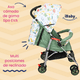 thumbnail image 5 of Carriola Bastón Ultra Ligera iBaby Vedo Estampado Plegado Plano Viajera verde, 5 of 9