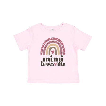 

Inktastic Mimi Loves Me Grandchild Rainbow Gift Baby Girl T-Shirt