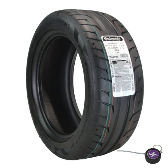 Conti by Hoosier Racing Tire 205/50R15 89V XL CONTACT FORCE - Ultra-High Track Performance Tire with Hoosier Keychain