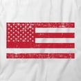thumbnail image 2 of American Flag Grunge T-Shirt | Patriotic American White Tee Gift, 2 of 5
