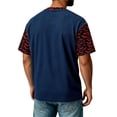 thumbnail image 5 of Big and Tall Halloween Tshirt for Men Casual Pumpkin Print Tee for Wear with Short Sleeves and Halloween Graphic Top Men’s T Shirt Navy L, 5 of 6