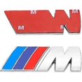 thumbnail image 4 of 3pcs Replacement Parts For X2 Bmw M Sport Emblem Chrome Sticker For All Bmw Models Side Fender Emblem, 4 of 5