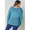 thumbnail image 3 of Plus Solid Round Neck Sweatrer 3XL, 3 of 3