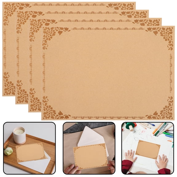 GOOHOCHY 10Pcs Certificate Paper for Home and Office Use 11.48X8.25In