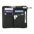 thumbnail image 3 of Multi functional Car Sun Visor Card Bill Holder Organizer PU Leather Storage Bag Black, 3 of 5