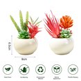 thumbnail image 2 of 2 uds suculentas de simulación flores de plástico en macetas adornos bonsái creativos plantas verdes artificiales, 2 of 5