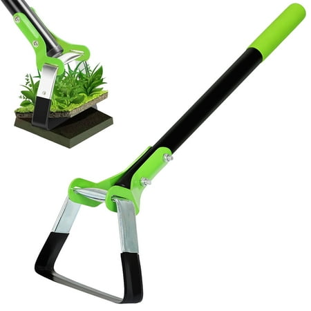 Garden Guru Action Stirrup Hoe Garden Tool with Ergonomic Handle – Rust Resistant Heavy Duty Steel Loop Hoe for Weeding, Planting, Sowing Seeds, Making Furrows & Soil Cultivation