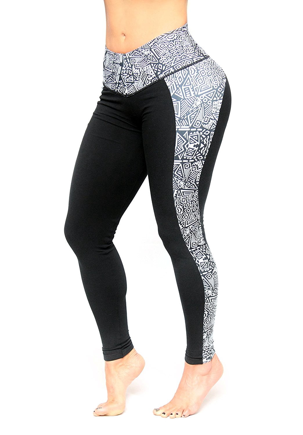 Body Shaping Leggings In Black Print By 