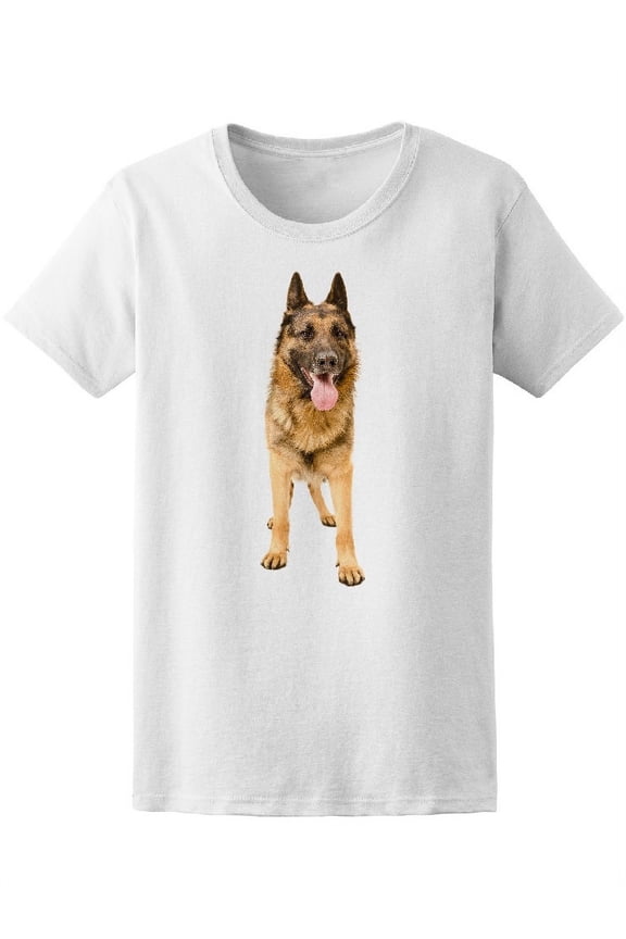 Adult German Shepherd Dog T-Shirt Women -Image by Shutterstock, Female Large