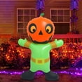 thumbnail image 5 of Soporte inflable de calabaza para Halloween, soporte inflable de PVC con forma de cabeza de calabaza y diablo., 5 of 5