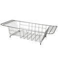 thumbnail image 1 of Kitchen Details Sink Dish Drainer Drying Rack Dimensions: 19.88"" X 8.07"" X 4.92"" Space Saving Fits Over Most Sinks Durable Onyx, 1 of 4