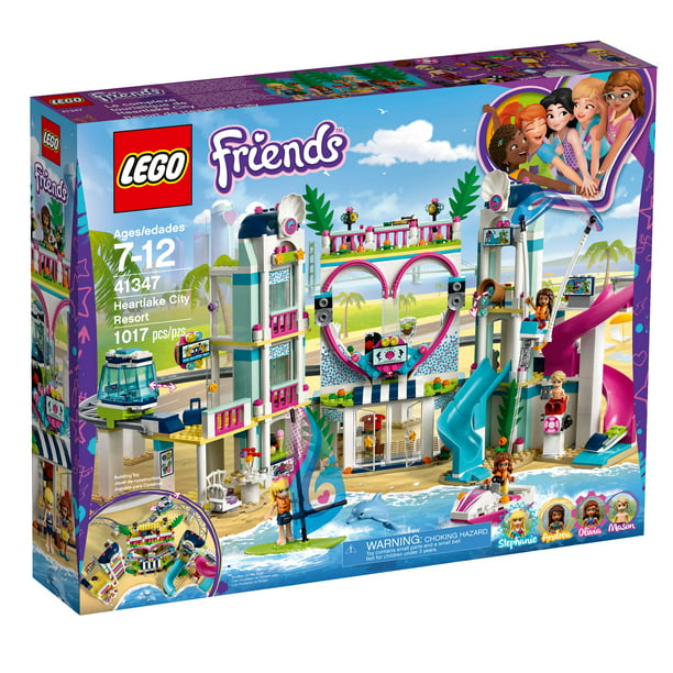 LEGO Friends City Resort 41347 Hotel Building Blocks Kit for Kids, Popular and Fun Toy for Girls (1017 Piece) -