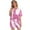 Pink(New), variant on PNTUTB Women's Fashion Tie Dye Crew Neck Short Sleeve Top with Elastic Waist Shorts Comfortable Pajama Set