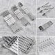 thumbnail image 4 of Dough Cutter Cake Divider, Stainless Steel 7 Wheels Adjustable Pastry Wheels, Multifunctional Stainless Steel Dough Divider, Cutting Wheel, Pizza Cutt, 4 of 5