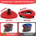 thumbnail image 2 of 4 in 1 Spin Mop Replacement Attachment Set, Compatible with O-Ceda Easywring Spin Mop Replace Head, 2 pcs Mop Replacement Head, 1 pcs Mop Scrub Brush Head and 1 pcs Mop Base, 2 of 5