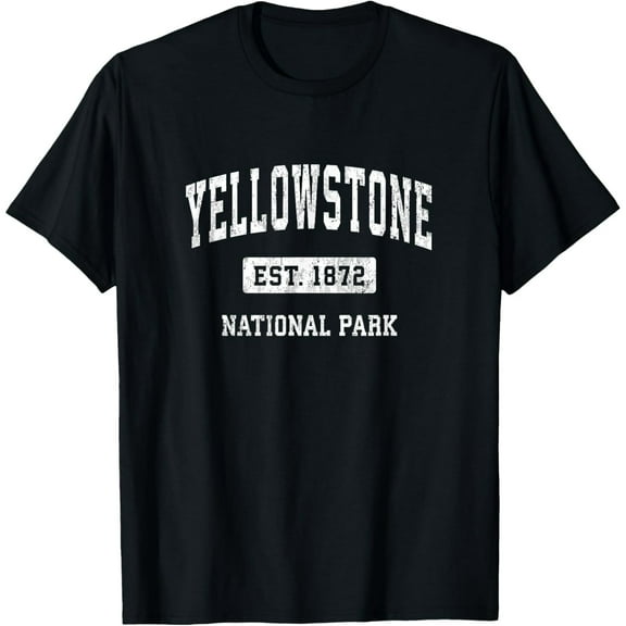 Exquisite and comfortable-Yellowstone Vintage National Park Sports Design T-Shirt