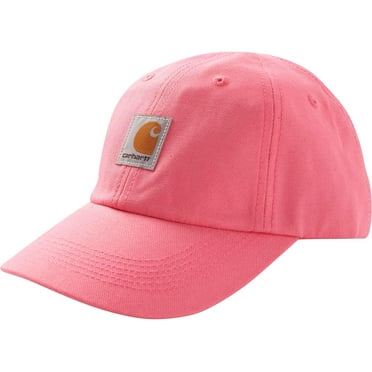 Carhartt Baby Girls' Signature Canvas Baseball Cap Hat One Size Pink Lemonade