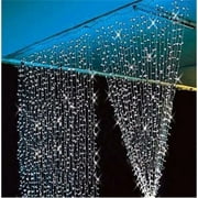 iMeshbean 224 led 9.8ft*6.6ft Curtain String Fairy Wedding Led Lights for Garden Wedding Party (Cool White)