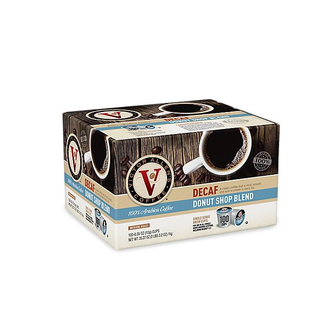 Victor Allen's Coffee K Cups, Decaf Donut Shop Blend Single Serve