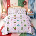 thumbnail image 2 of Manfei Cartoon Animals Quilt Full,Christmas Winter Festive Full Bedspread Sets,3-Piece,1 Coverlet and 2 Pillowcases, 2 of 7