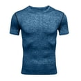 thumbnail image 5 of Short Sleeve Shirts for Men, Mens Workout Shirts Lightweight Sport Gym Training Bodybuilding Tops Breathable Moisture Wicking Quick Dry Athletic Tees, 5 of 8
