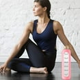 thumbnail image 4 of Dishwasher Safe Glass Water Bottles, Thermal Resistance Borosilicate Glass, Leak-Proof Guarantee, 1000ml, Silicone Sleeve, Motivational Time Marker, Dual Lid Design, Wide Mouth, 4 of 6