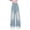 Light Blue, variant on Tiijoy Big Girls Bow Embroidery Straight Leg Jeans Relaxed Fit Pull On Demin Pants
