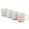 thumbnail image 4 of Gibson Home Palmridge 15 oz 4-Pack Stackable Stoneware Mugs, 4 of 5