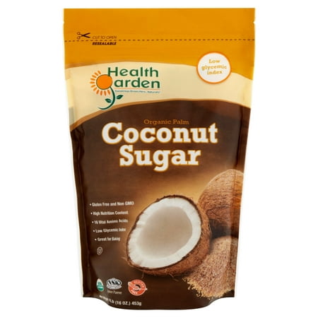 Health Garden Organic Palm Coconut Sugar, 16 Oz